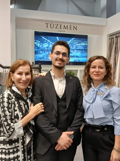 Maria Kremer, (USA) Textile Industry Consultant with clients Erkan Tuzeman (President of Tuzeman Group in Bursa) and Nuray Tuzem