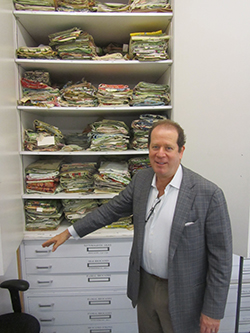 Scott Kravet, Chief Creative Director, Kravet in archive room